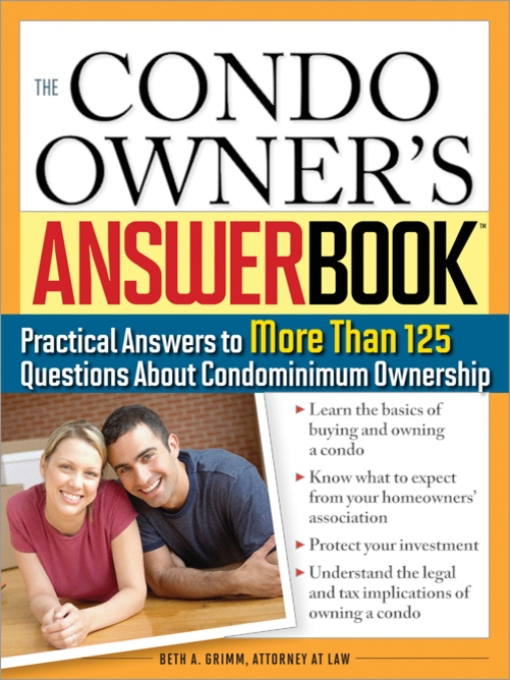 Title details for The Condo Owner's Answer Book by Beth Grimm - Available